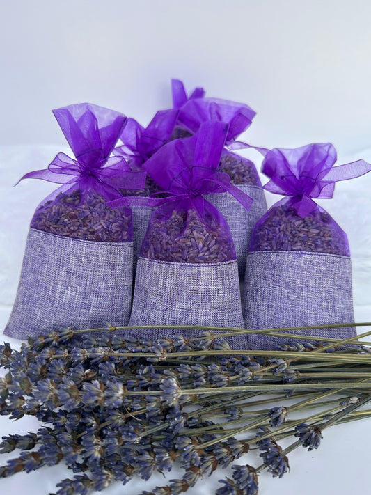Lavender Sachet  Purple Gauze