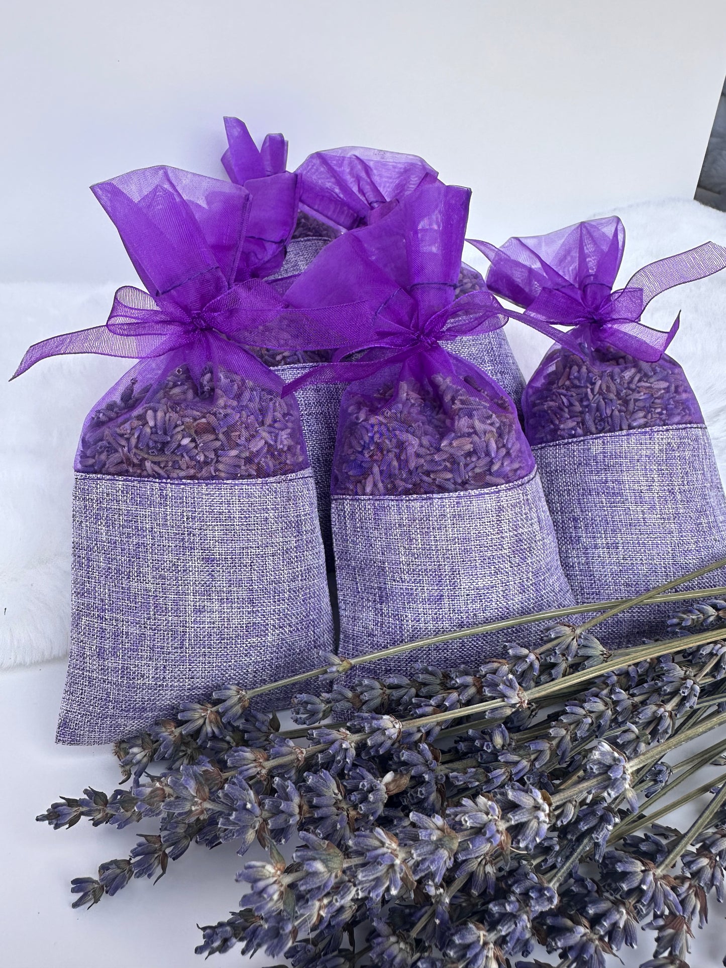 Lavender Sachet  Purple Gauze