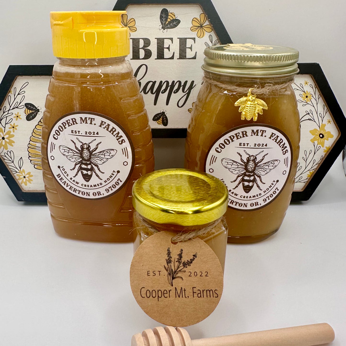Honey 2oz Glass Bottle