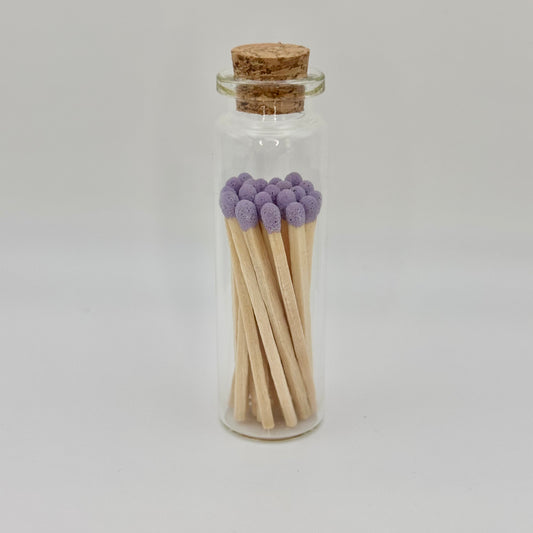 Purple and Gold Tip Decorative Matches Small 18+