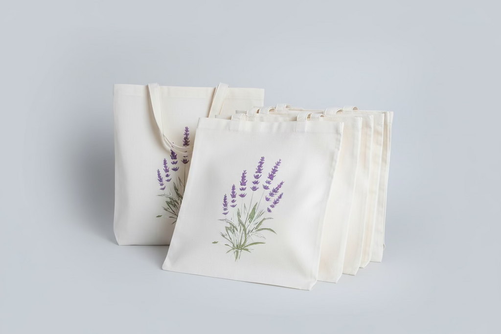 Lavender Print Tote-bag