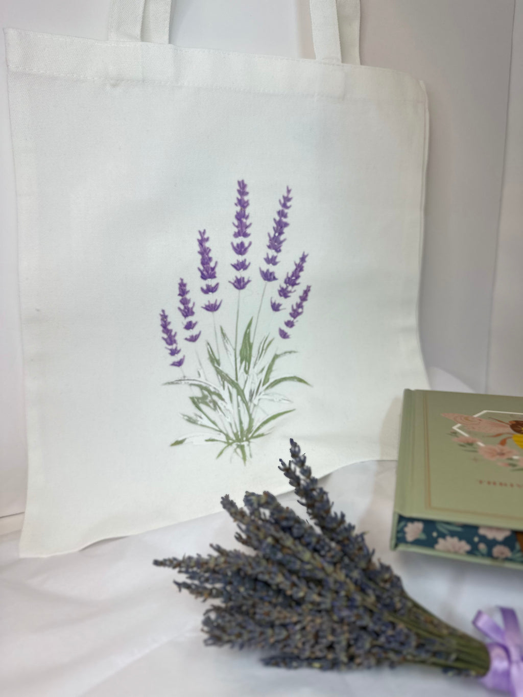 Lavender Print Tote-bag