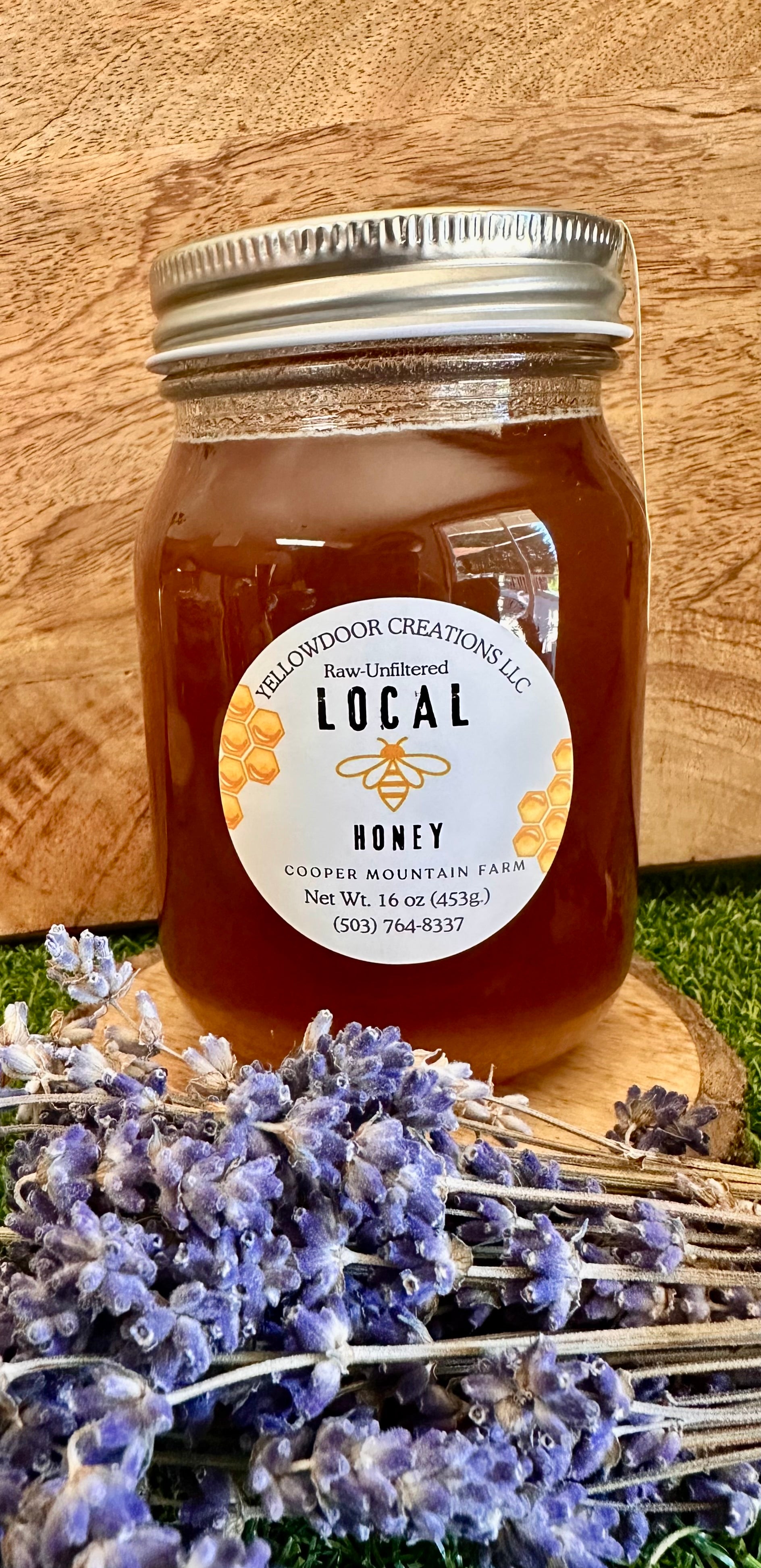 Raw-Unfiltered Local Honey 16 oz