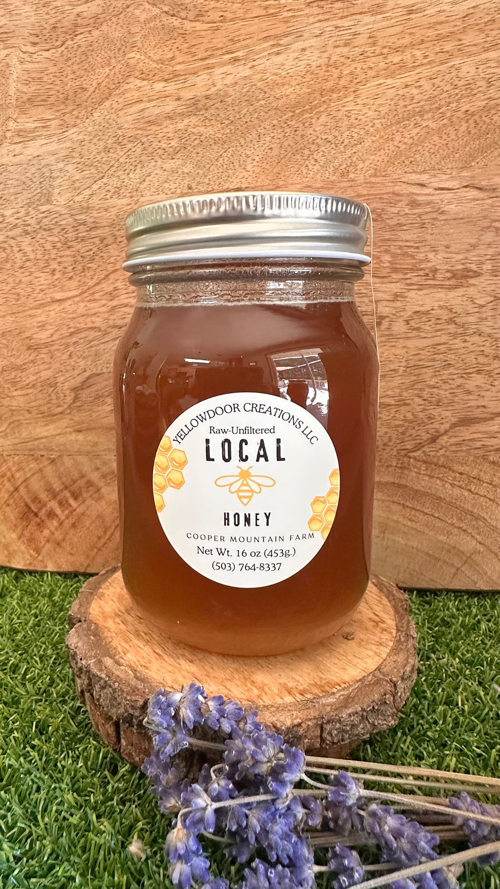 Raw-Unfiltered Local Honey 16 oz