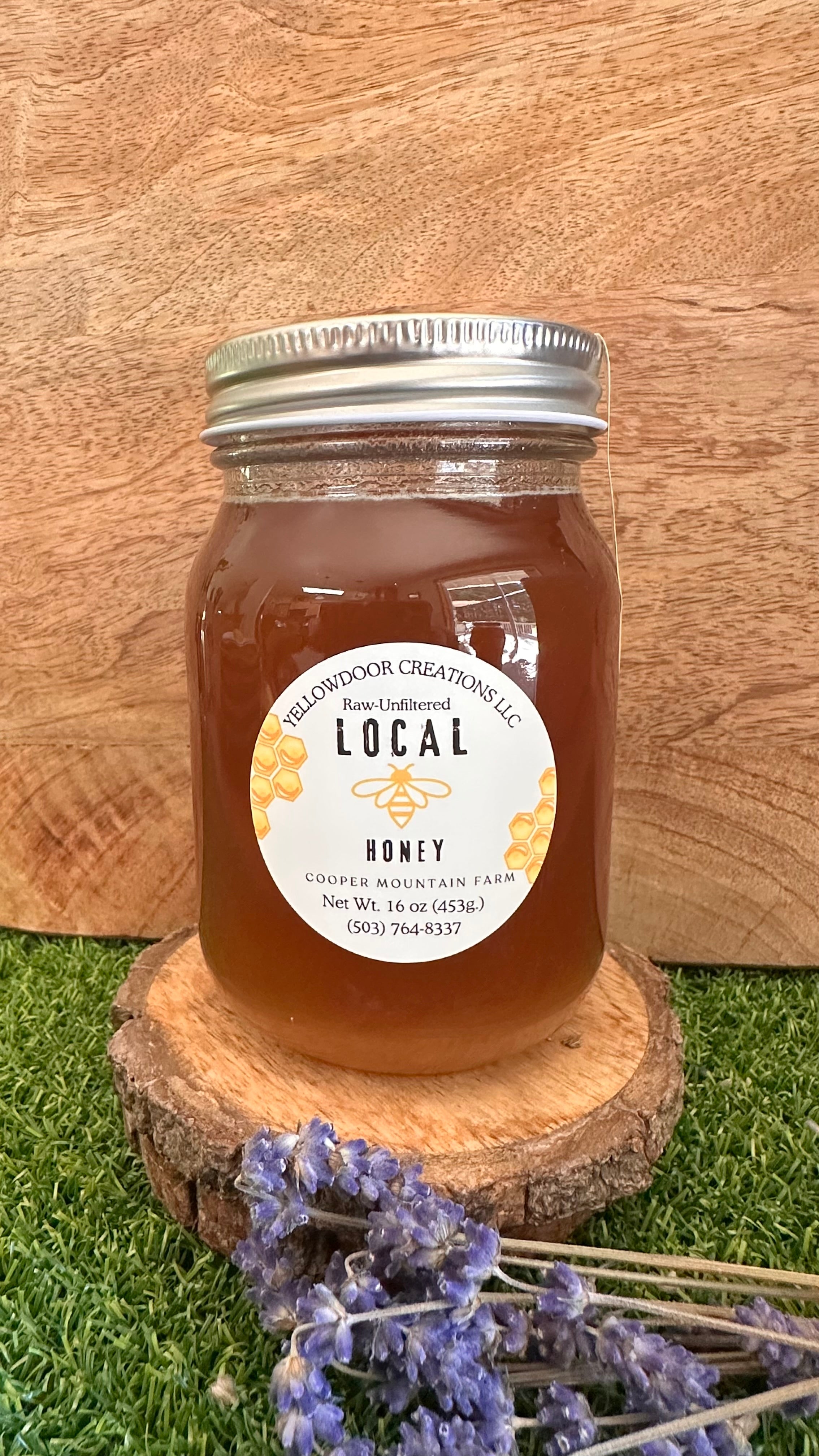 Raw-Unfiltered Local Honey 16 oz